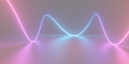 Abstract luminescent line