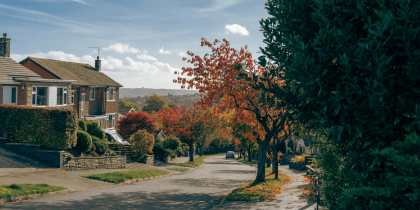 Residential homes in Autumn setting