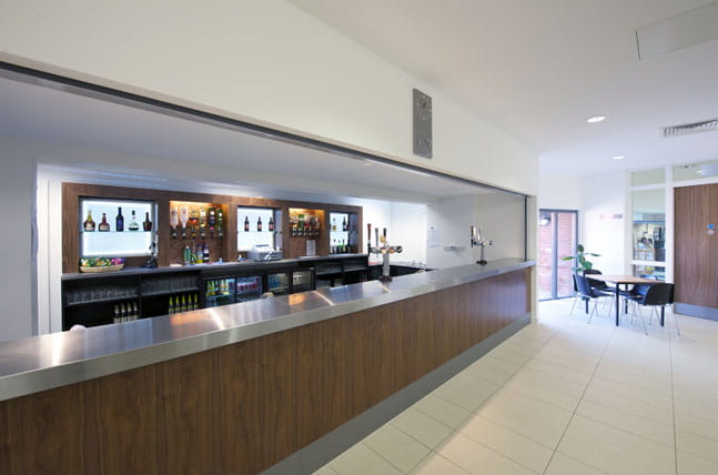 Didcot Civic Centre Refurbishment interior dining hall