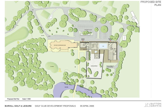 Burhill Golf Club proposed refurbishment site