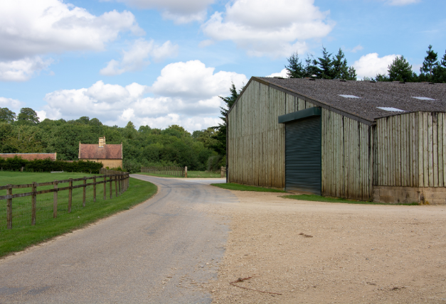 Outbuilding at shooting farm in the Cotswolds