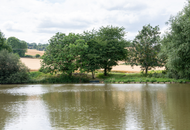 Lake at shooting estate in the Cotswolds