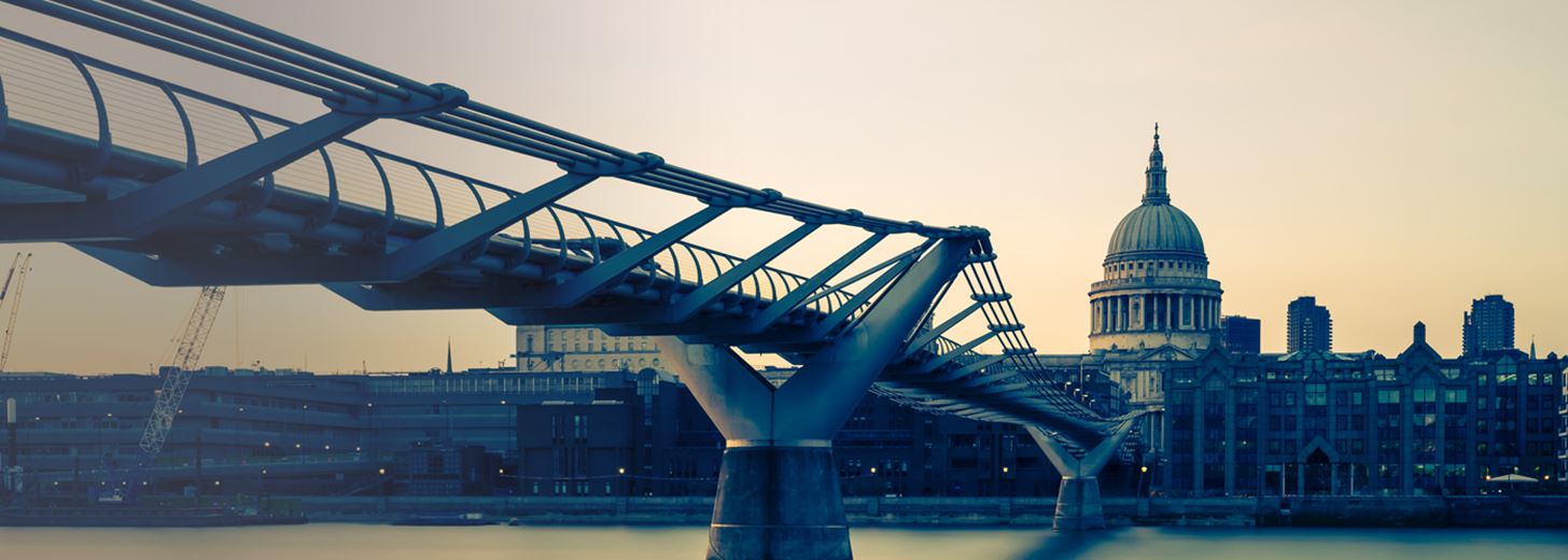 View of bridge in London
