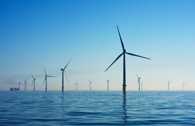 Windfarms in the sea