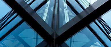 Glass fronted commercial building