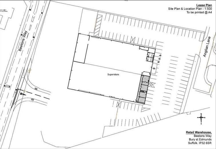 22,599 Sq Ft , Former Warehouse Superstore, Anglian Lane IP32 - Available