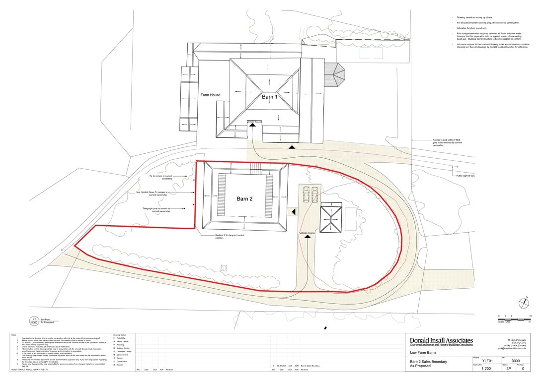 4 bedroom development plot, Barn For Conversion, Barn 2, Low Farm Barns YO26 - Available