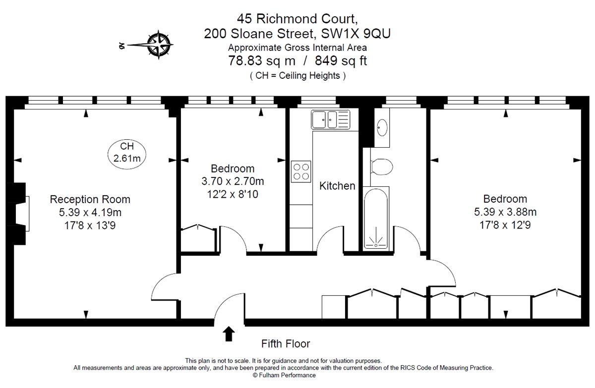 2 bedroom flat, Richmond Court, 200 Sloane Street SW1X - Available