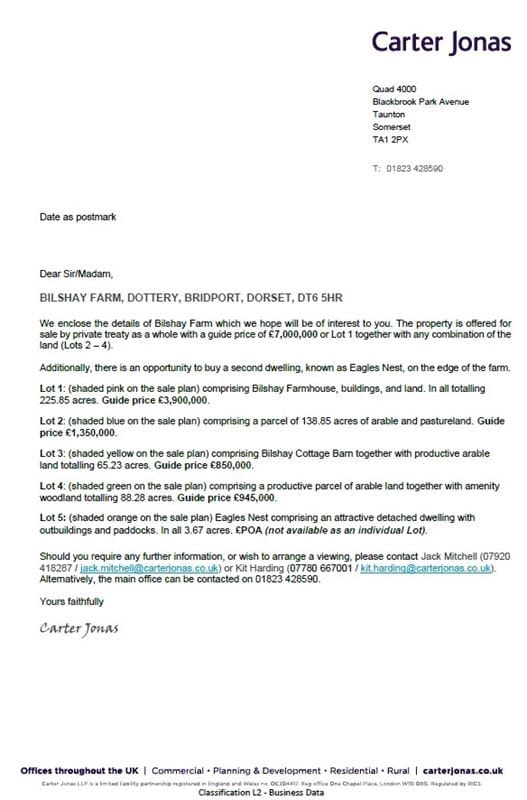 518 acres Farm, Dottery, Bridport DT6 - Sold