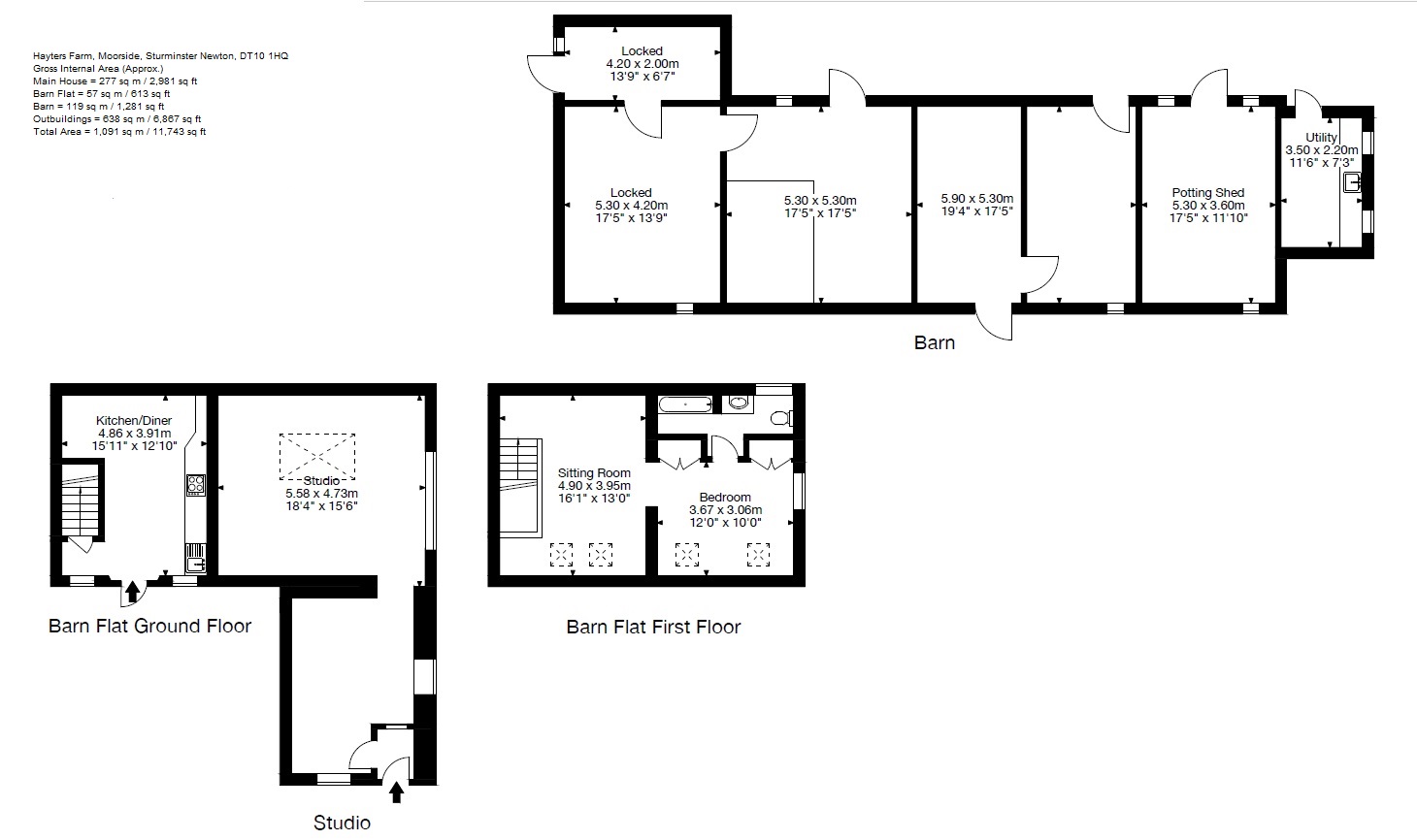 Floorplan Barn Flat