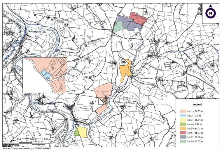 6.5 acres Land, Lot 4: Land To South Of Chope’s Bridge, Weare Giffard EX39 - Available