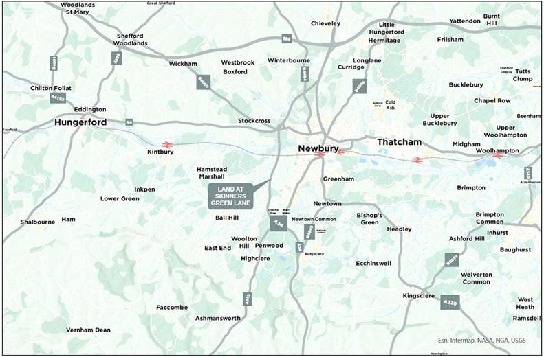 4.2 acres Land, Newbury, Berkshire RG14 - Available
