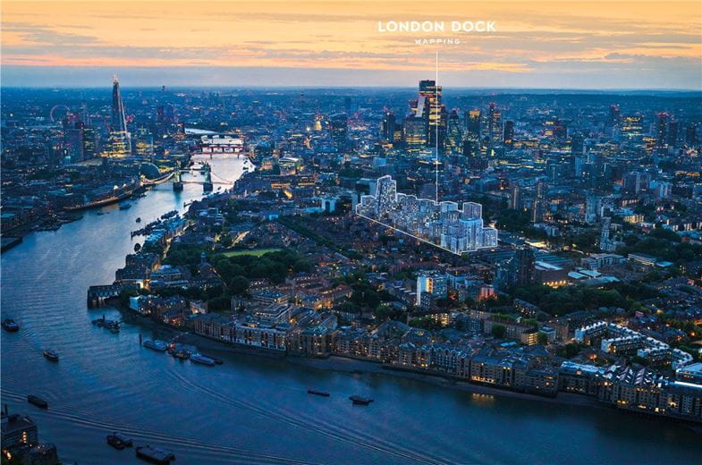 3 bedroom flat, London Dock, 9 Arrival Square E1W - Available